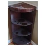 Wooden 2-Tier Corner Shelf 36"