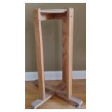 Rolling Wood Planter Stand, approx 26"