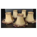 Lot of Mini Cloth Tassel Lamp Shades 6"