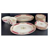 Homer Laughlin Floral Serving Dish SetUp to