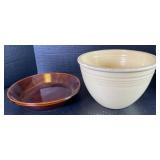 Fiesta Ware Stoneware Mixing Bowl and Monmouth