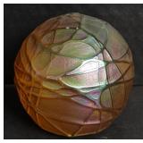 Art Glass Blown Paperweight Signed By OBG 