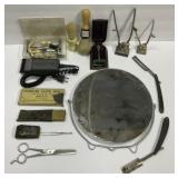 Lot w/ Shavers, Clippers, Shaving Brushes,