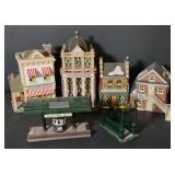 Porcelain Village Buildings Including Brands by