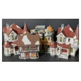 Porcelain Village Buildings Including Brands By