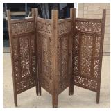 Folding 4-Panel Wood Dividers (approx 3