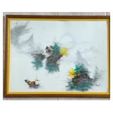 Oriental Inspired Artwork, approx 27" x 20"