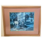 Framed Signed Artwork Appr 30.5x25 in