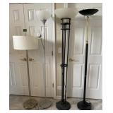 Assorted Metal Floor LampsUp to 6ft
