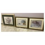 Framed Floral Themed Wall ArtUp to 26x22in