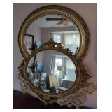 Victorian Style Plastic Decorative Mirrors