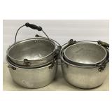 6 Aluminum PotsAppr 9 in - 12 in