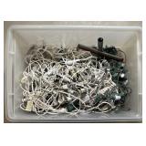 Bin w/ Decorative String Lights