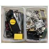 Bins w/ Transformers, Switches, Adapters, And
