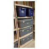 Pair of Plastic Multi Tier Shelving Unit