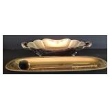 Simpson H&M Co. Plated Serving Dish (approx 11" x