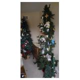 Faux Christmas Tree w/ Misc. Items Attached