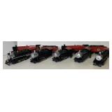 Assorted Bachmann Caboose Train Cars and Hogwarts