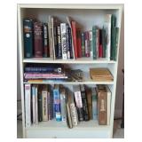 White Book Case (25"×10"×36") Inc Contents, Old
