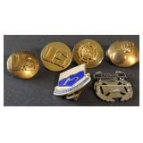 Brass & Silver-Toned Pins