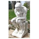 Plaster "Thinker" Recreation (approx 47")