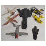 Lot of Planes Including Lockheed, Biplanes, &