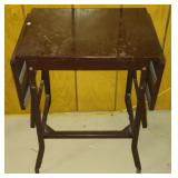 Metal Drop Leaf Side Table 24"x34.5"