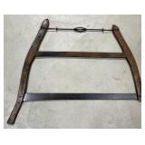 Primitive Cross Cut Bow Saw Appr 34x27 in