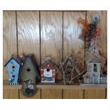 Lot of Wooden Bird Houses (Largest 24")