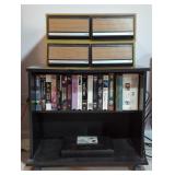 Vtg VHS Storage Cases w/ VHS Tapes (17"×15"×6") &