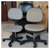 Rolling Office Chairs, Tallest 34"