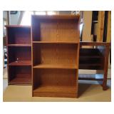 Wood Bookcases, Largest approx 22" x 8" x 40"
