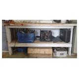 Wooden Work Bench (approx 73" x 22" x 35") w/