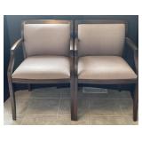 Two Wood Arm Chairs Bidding 2 times The Money