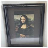 Framed Print Of Mona Lisa Appr 19.5x23.5 in
