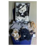 Lot w Stuffed Animals And Doll Appr 17.5 in