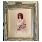 Lighted Framed Bridal Portrait Photo on Ornate