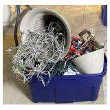 Tote Contents: Christmas Ornaments, String