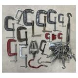 Lot w/ Clamps 1 in - 3 in Including Craftsman,