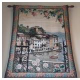 Portofino Grande Tapestry Cotton Wall Hanging w/
