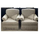 AlexVale Floral Pattern Arm Chairs w/ Pillows