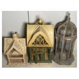 Wood Bird Houses Appr 16 in - 24 in