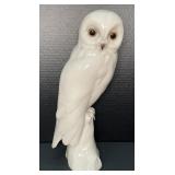Ceramic White Owl Figurine Appr 16 in