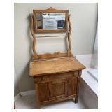 Vtg. Wooden Wash Stand Approx 30x18x60in