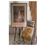 Metal Photo Stand w/ Framed Photos Chicago, Van