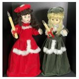 Porcelain Animated Dolls w/ Candles Bidding 2
