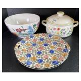 Action Pamela China Baking  Dish, Bernarda Floral