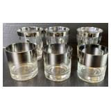 Vitreon Queens Lusterware Silver Ombre 8 Oz Rocks