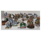 Lot of Mini Village Buildings Including Krispy