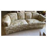 Floral Pattern Rolled Arm SofaApprox 90x36x28in